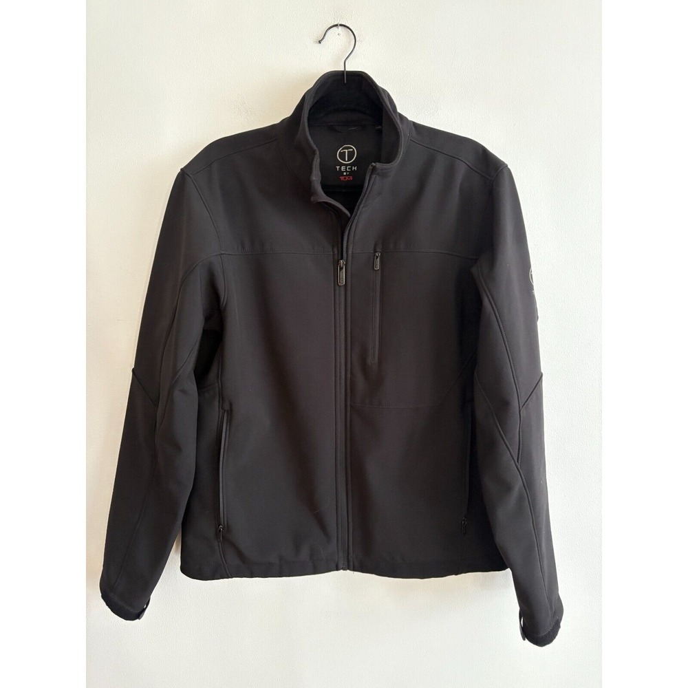 Tumi Black Fleece Lined T-Tech Travel Jacket Men's‎ Size Medium